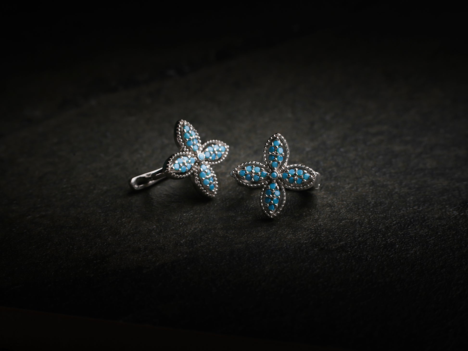 Azure Blossom Earrings
