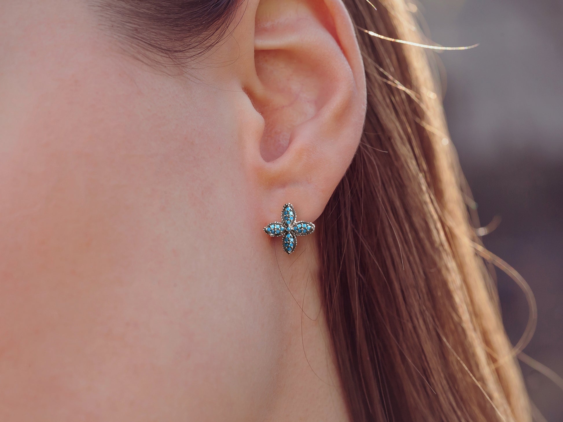 Azure Blossom Earrings
